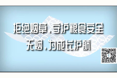 大鸡巴猛操逼视频网址拒绝烟草，守护粮食安全